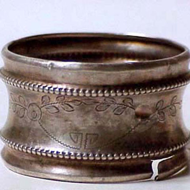 portatovagliolo - bottega italiana (secc. XIX/ XX)