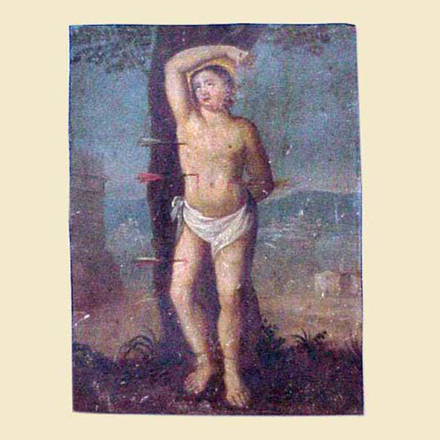 martirio di San Sebastiano (dipinto) - ambito italiano (sec. XVIII)