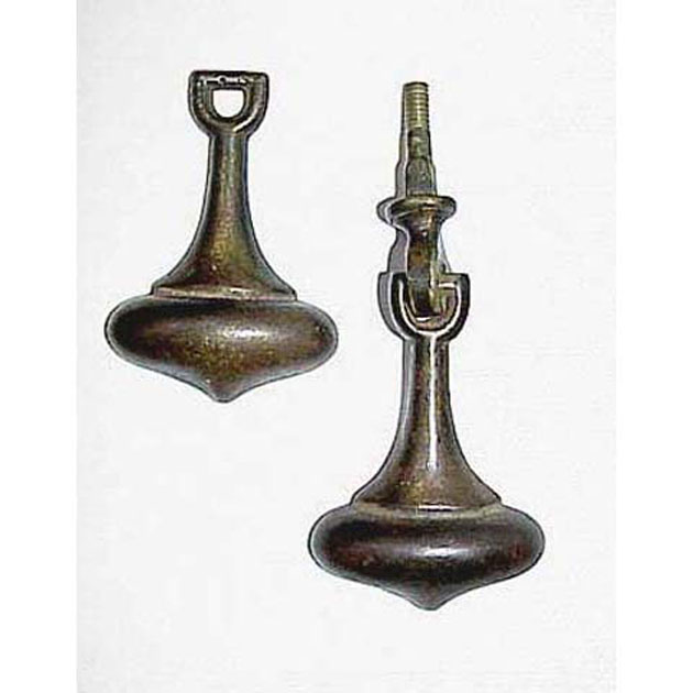 maniglia, elemento d'insieme - bottega italiana (secc. XIX/ XX)