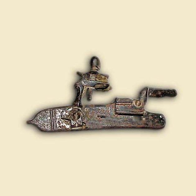 pistola - bottega italiana (secc. XVIII/ XIX)