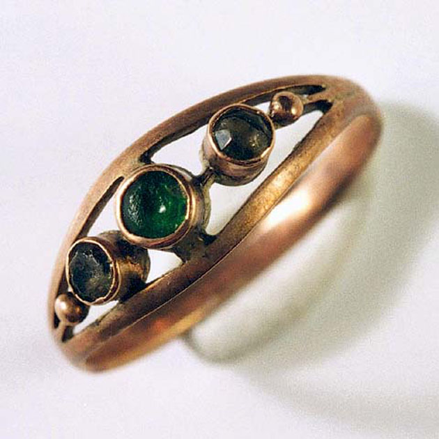 anello - bottega italiana (fine sec. XIX)