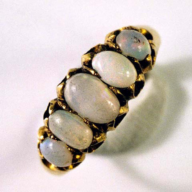 anello - bottega italiana (fine sec. XIX)