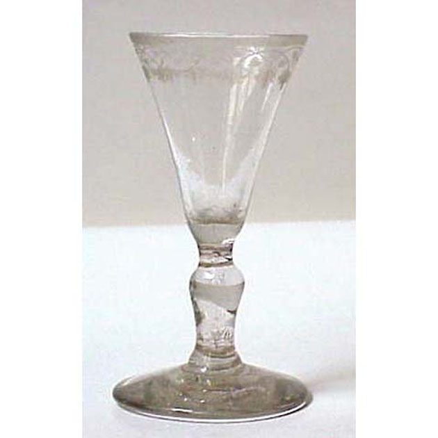 bicchiere - produzione europea (secc. XVIII/ XIX)