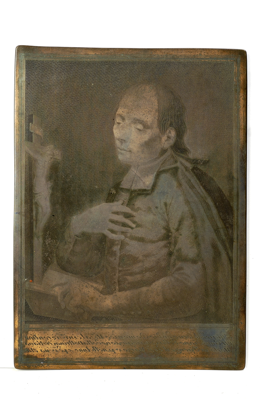 ritratto di Domenico Falciani (matrice) di Pacini Sante, Pazzi F. D (sec. XVIII)