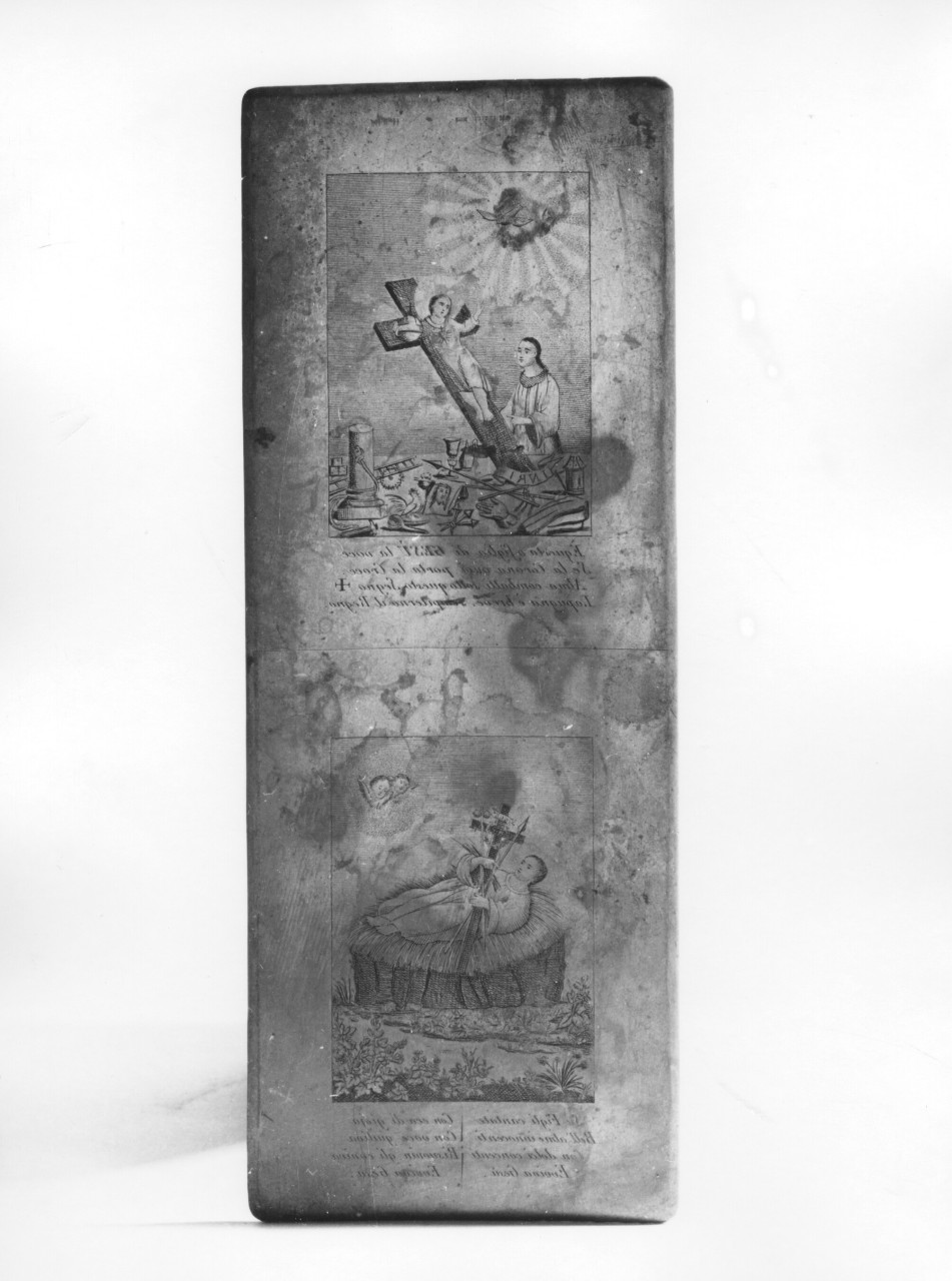 Gesù Bambino con strumenti della Passione (matrice) - ambito italiano (secondo quarto sec. XIX)