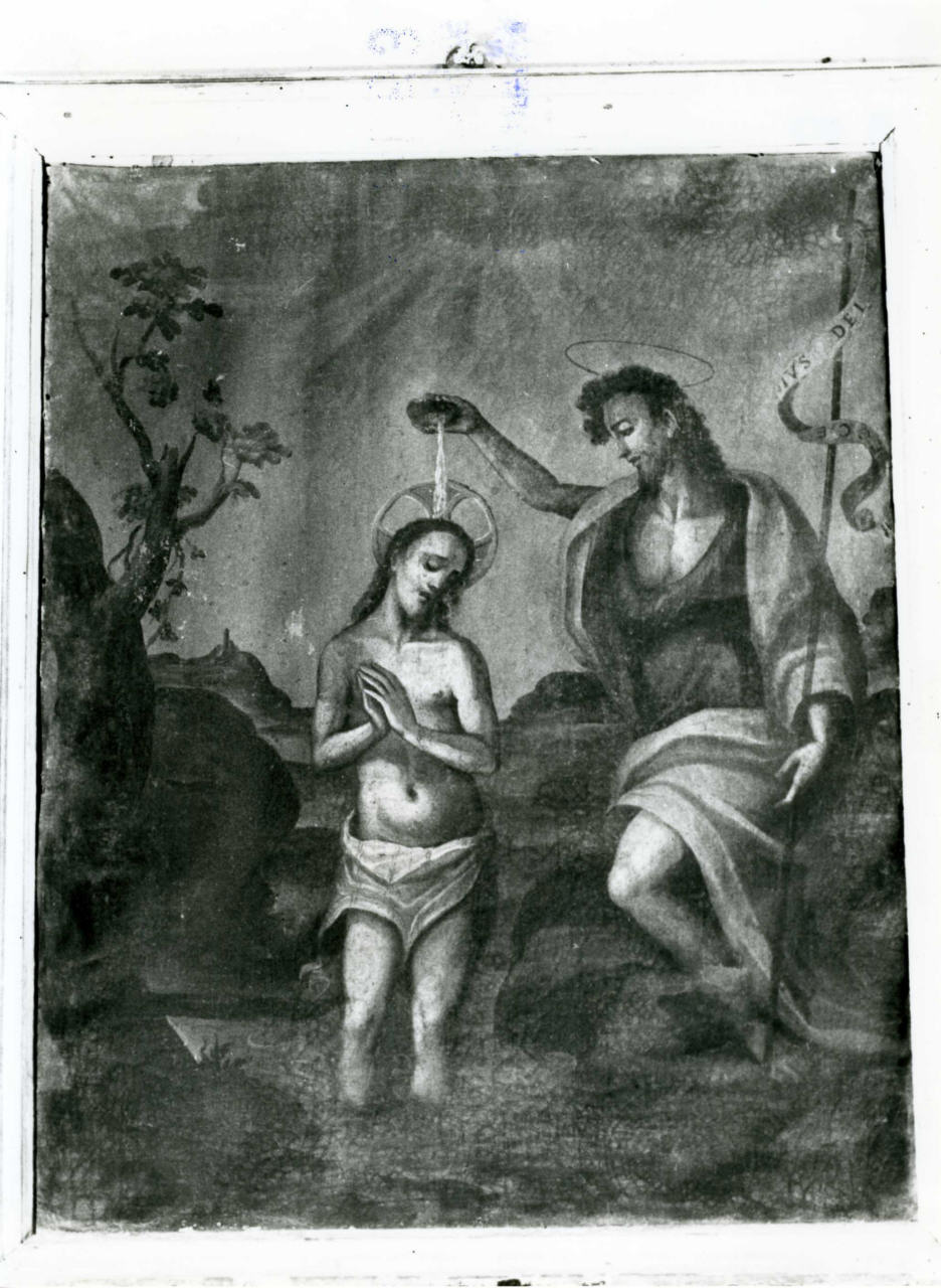 battesimo di Cristo (dipinto) - ambito toscano (sec. XIX)