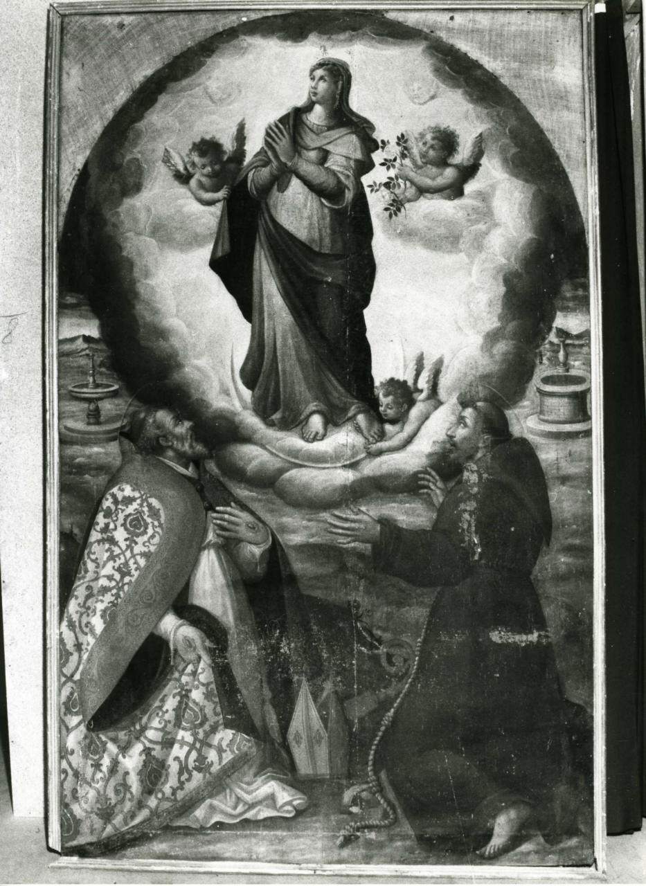 Immacolata Concezione e santi (dipinto) - ambito toscano (sec. XVII)