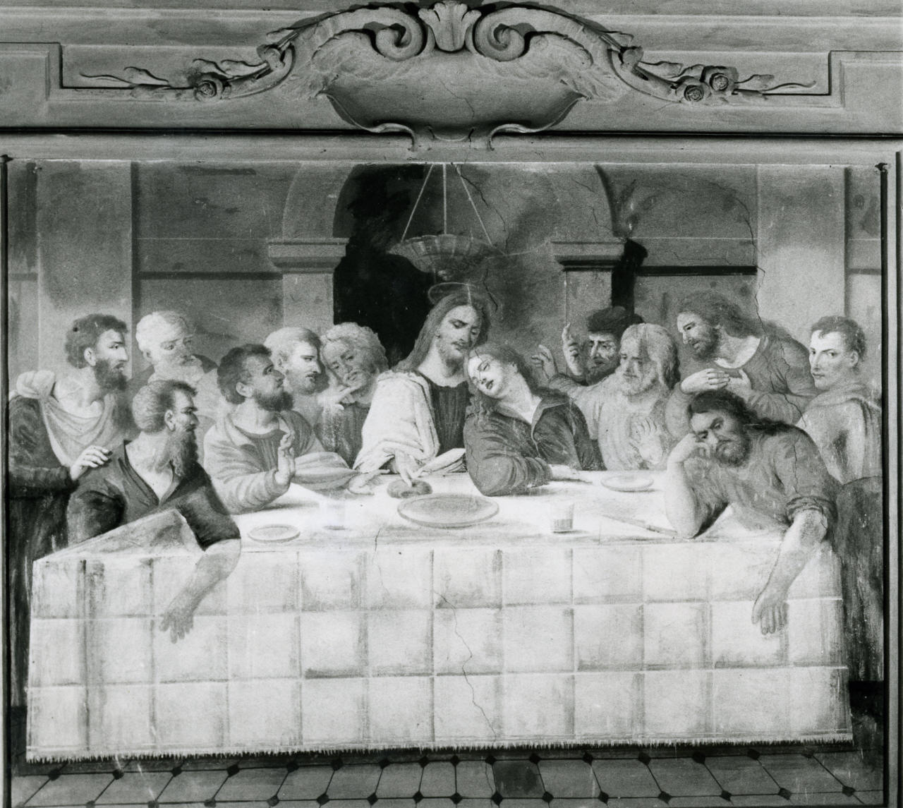 ultima cena (dipinto) di Bertini Matteo (inizio sec. XIX)