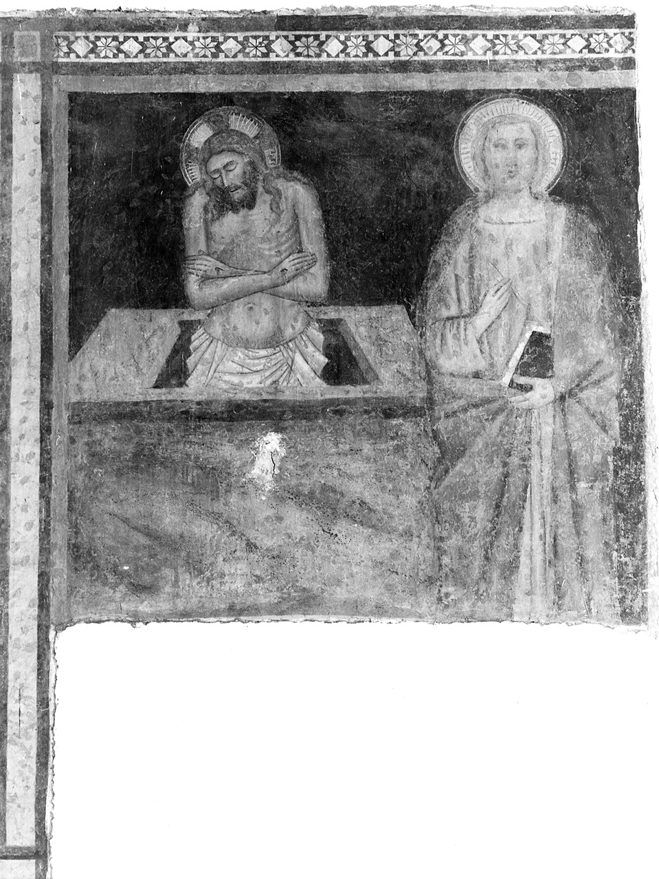 Cristo in pietà e San Giovanni Evangelista (dipinto) - ambito toscano (seconda metà sec. XIV)