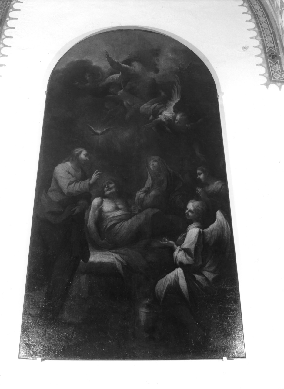 morte di San Giuseppe (dipinto) di Sagrestani Giovanni Camillo (sec. XVIII)