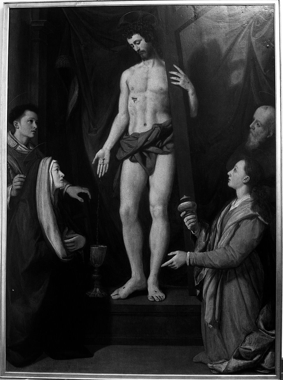 Sangue di Cristo (dipinto) di Mascagni Leonardo (attribuito) (fine/inizio secc. XVI/ XVII)
