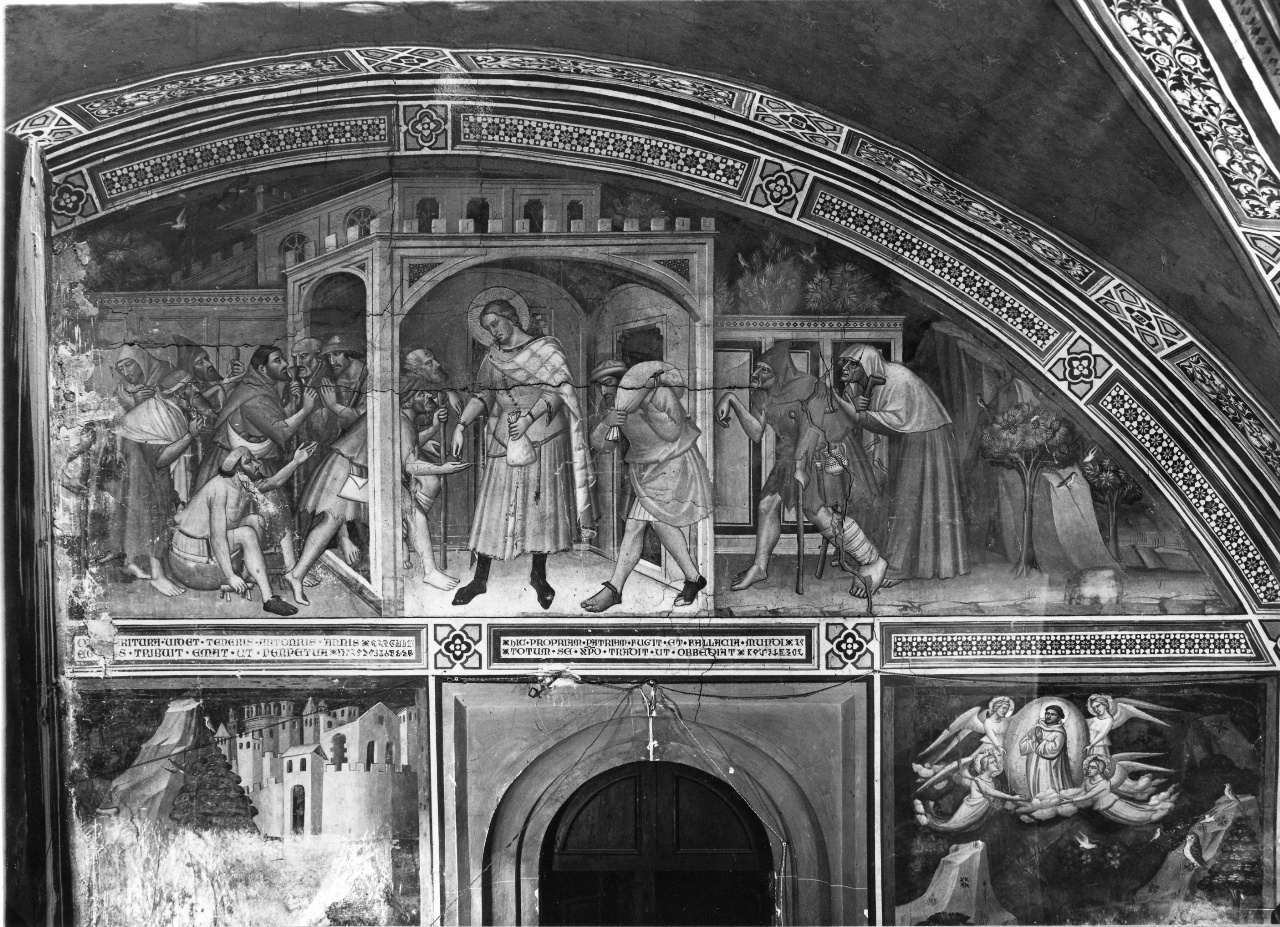 Sant'Antonio Abate distribuisce i suoi beni ai poveri (dipinto) di Gerini Niccolò di Pietro (fine sec. XIV)