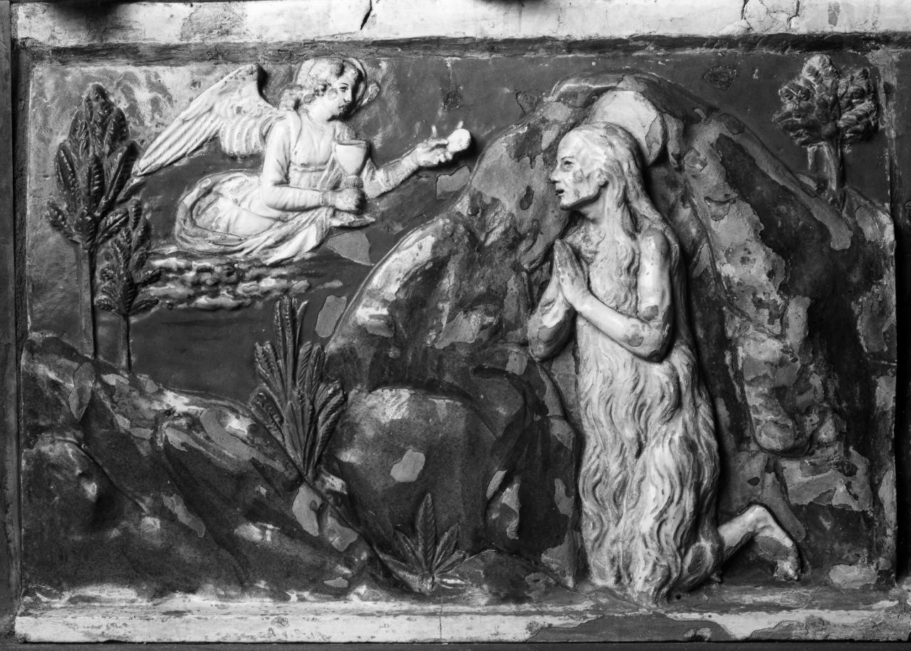 ultima comunione di Santa Maria Maddalena (scomparto di predella) di Della Robbia Andrea (attribuito) (sec. XV)