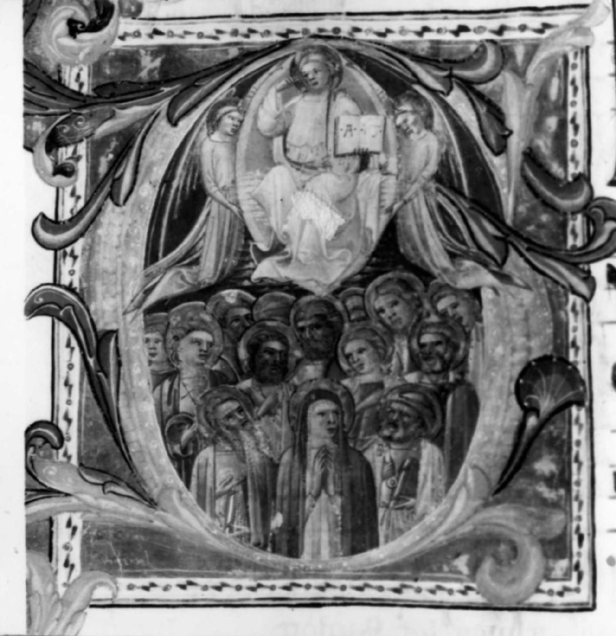 Cristo in gloria e Santi (miniatura) di Bartolomeo di Fruosino (sec. XV)