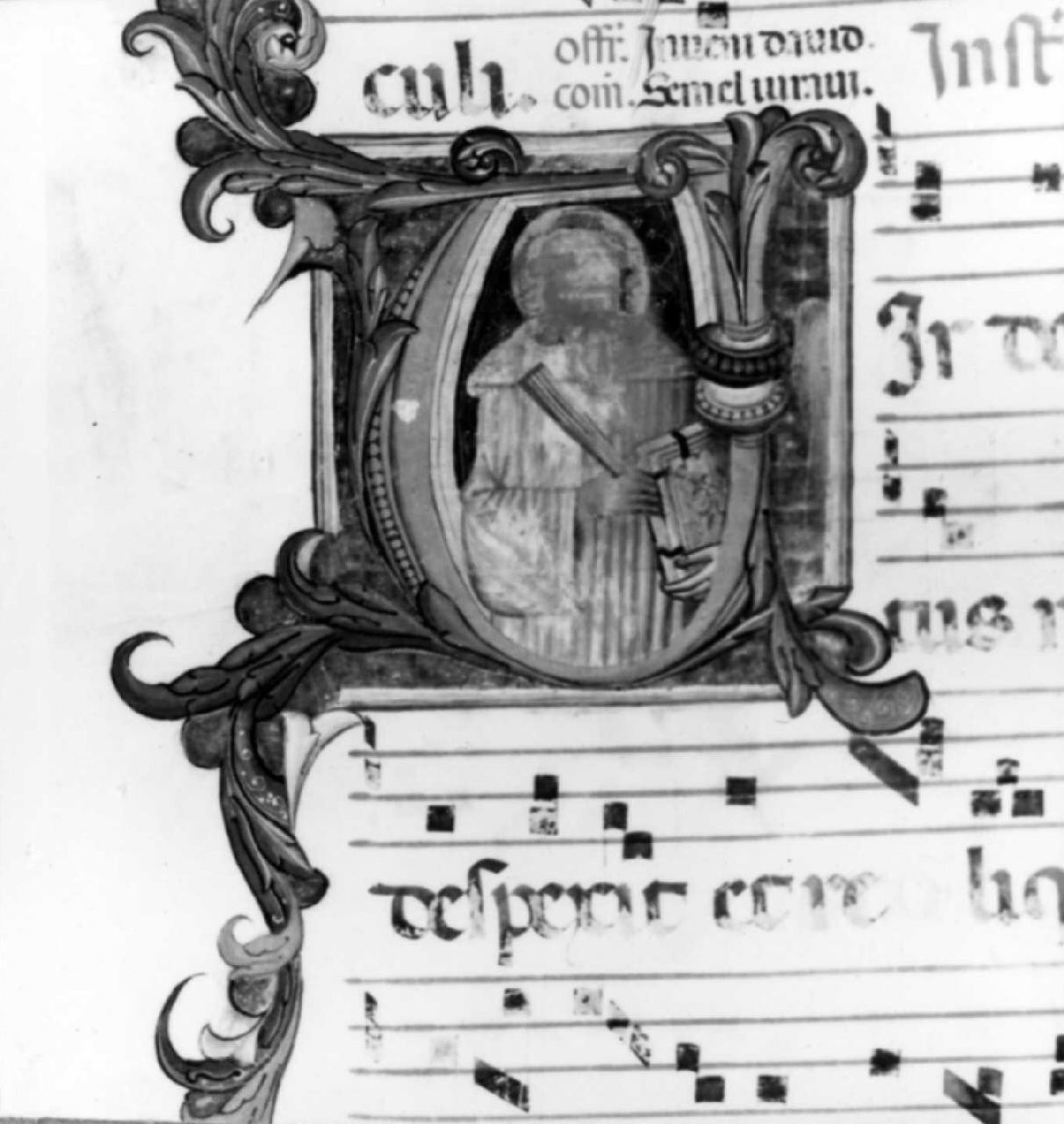San Benedetto (miniatura) di Bartolomeo di Fruosino (sec. XV)