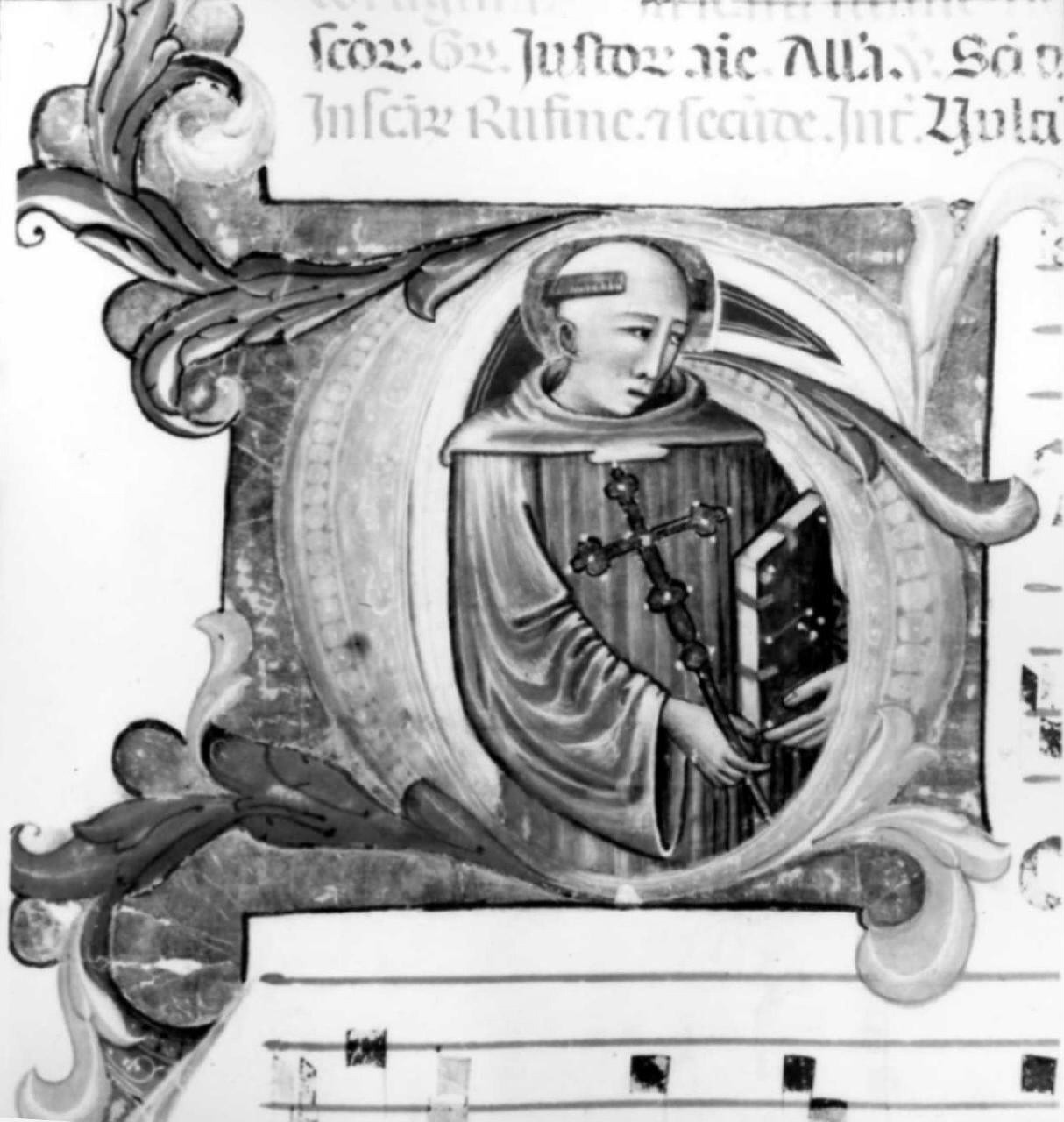 San Giovanni Gualberto (miniatura) di Bartolomeo di Fruosino (sec. XV)