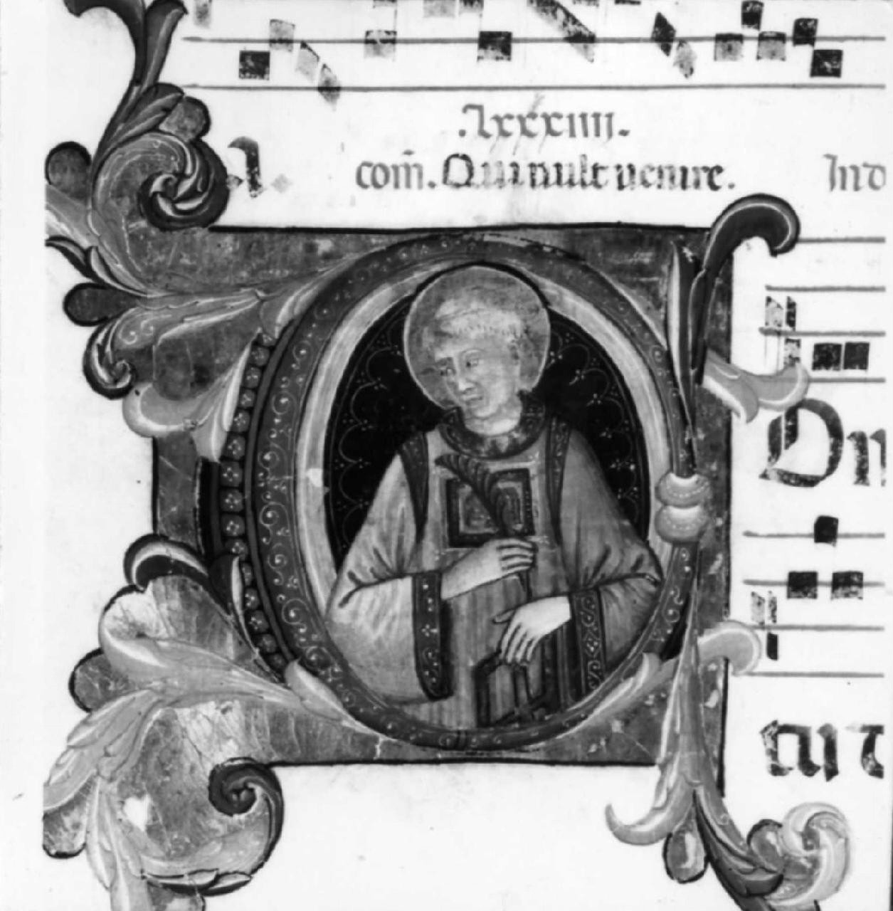 San Lorenzo (miniatura) di Bartolomeo di Fruosino (sec. XV)