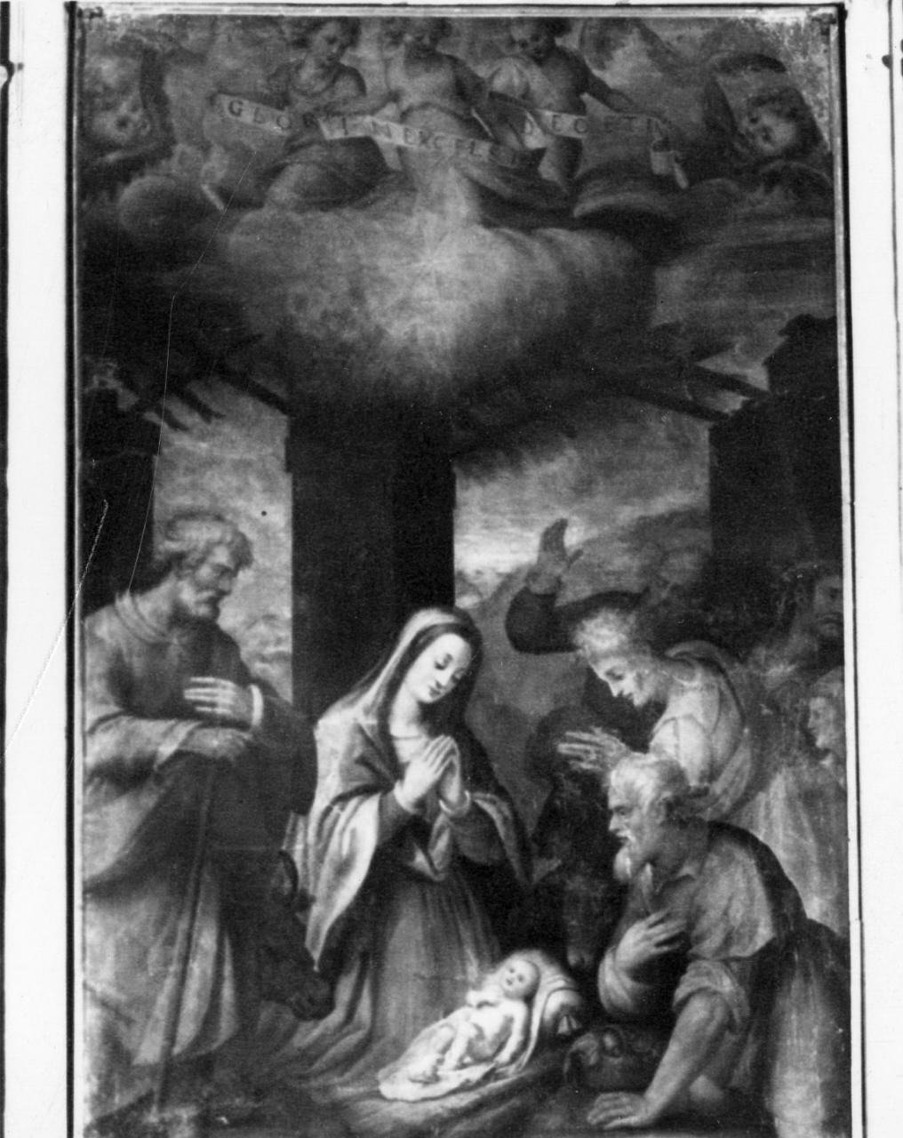 adorazione dei pastori (dipinto) di Tosini Michele di Ridolfo del Ghirlandaio (attribuito) (terzo quarto sec. XVI)