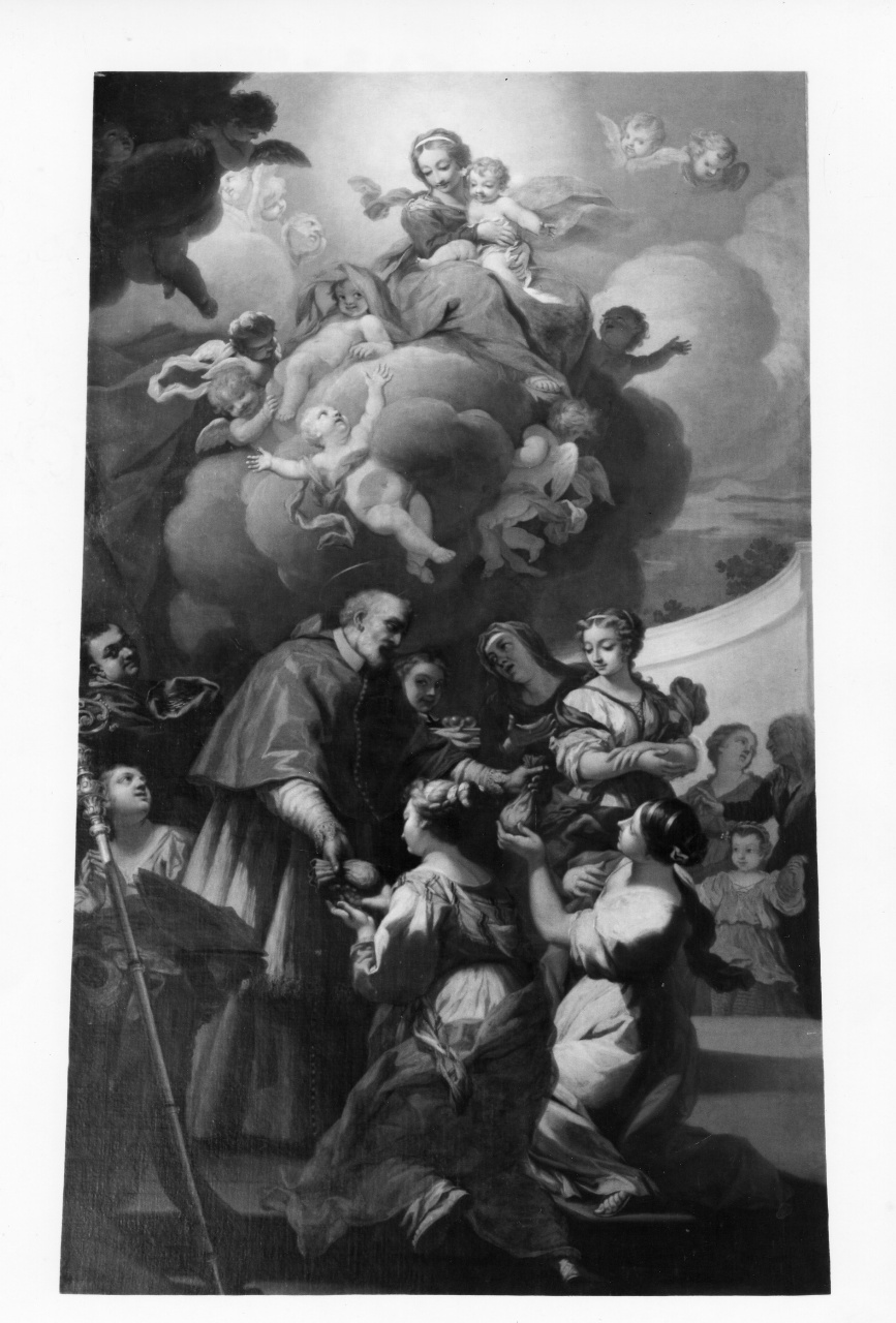 elemosina di San Nicola di Bari (dipinto) di Von Aachen Johann (sec. XVIII)