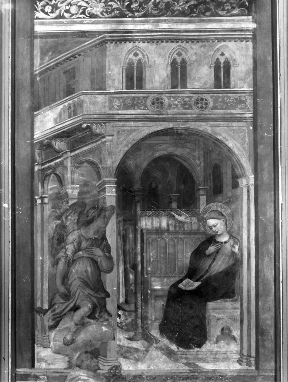 Annunciazione (dipinto) di Giovanni di Bartolomeo Cristiani detto Giovanni da Pistoia (attribuito) (sec. XIV)