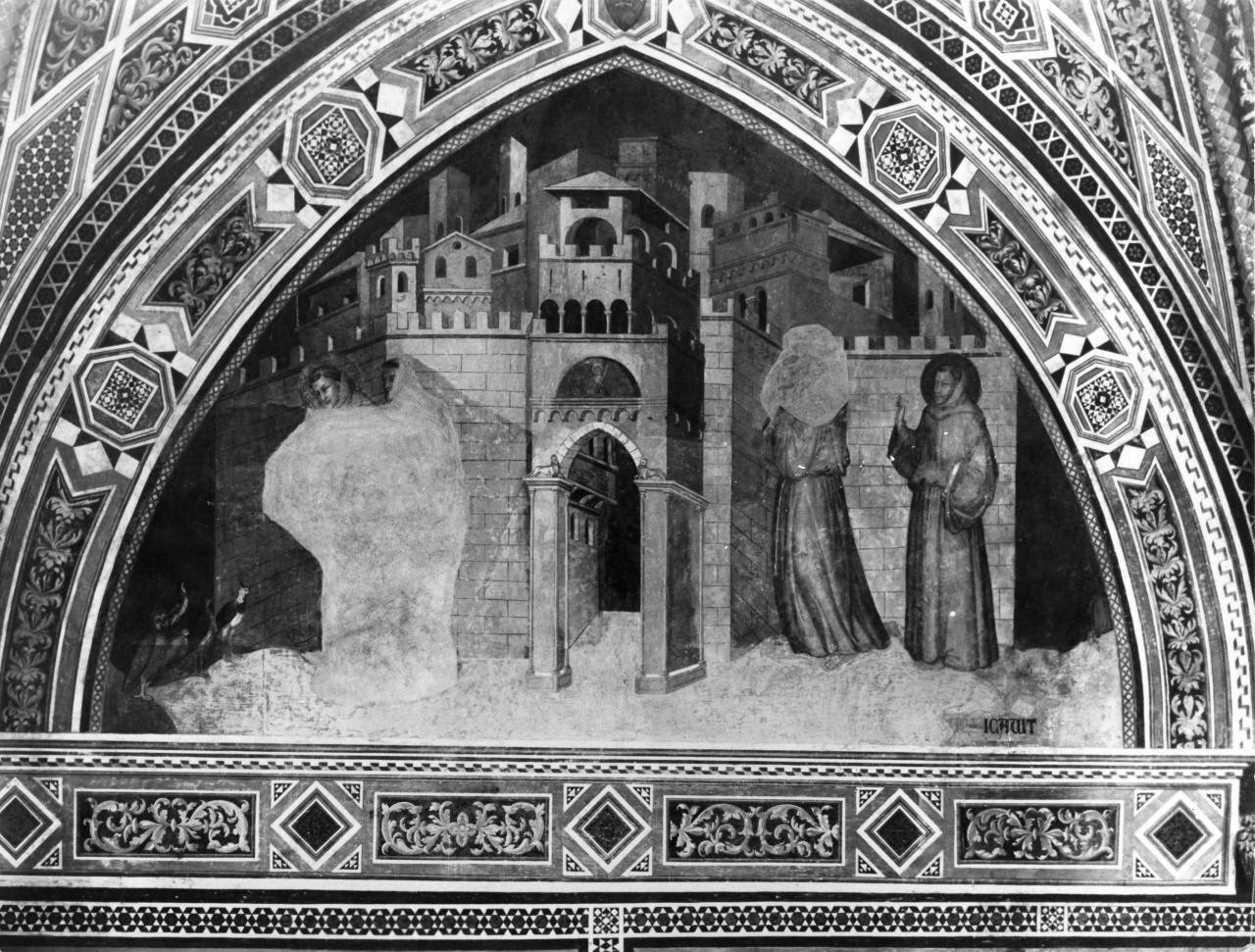 episodi della vita di San Francesco d'Assisi (dipinto, ciclo) di Scannabecchi Lippo di Dalmasio, Giotto (bottega) (sec. XIV)