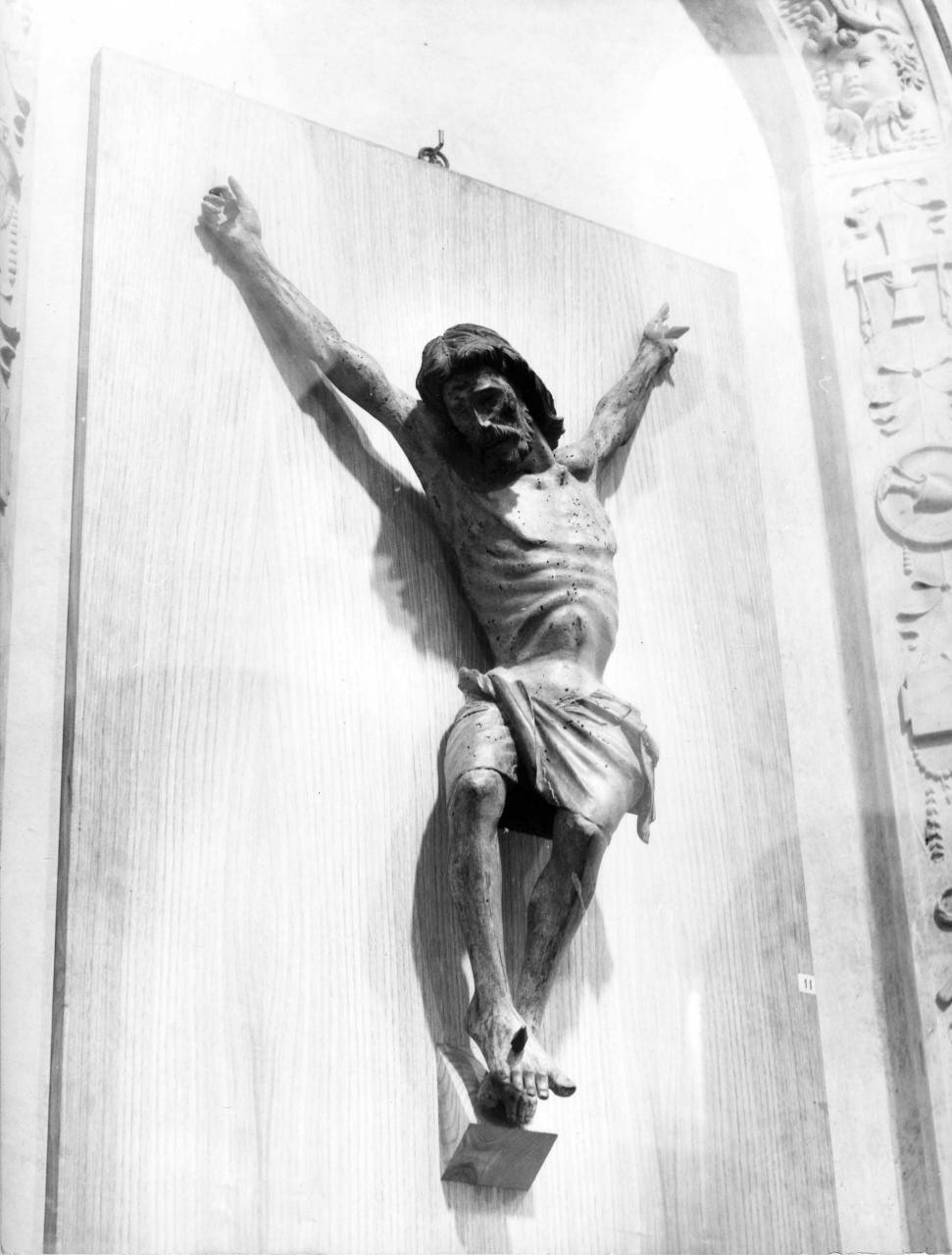 Cristo crocifisso (scultura) di Giovanni Pisano (attribuito) (inizio sec. XIV)