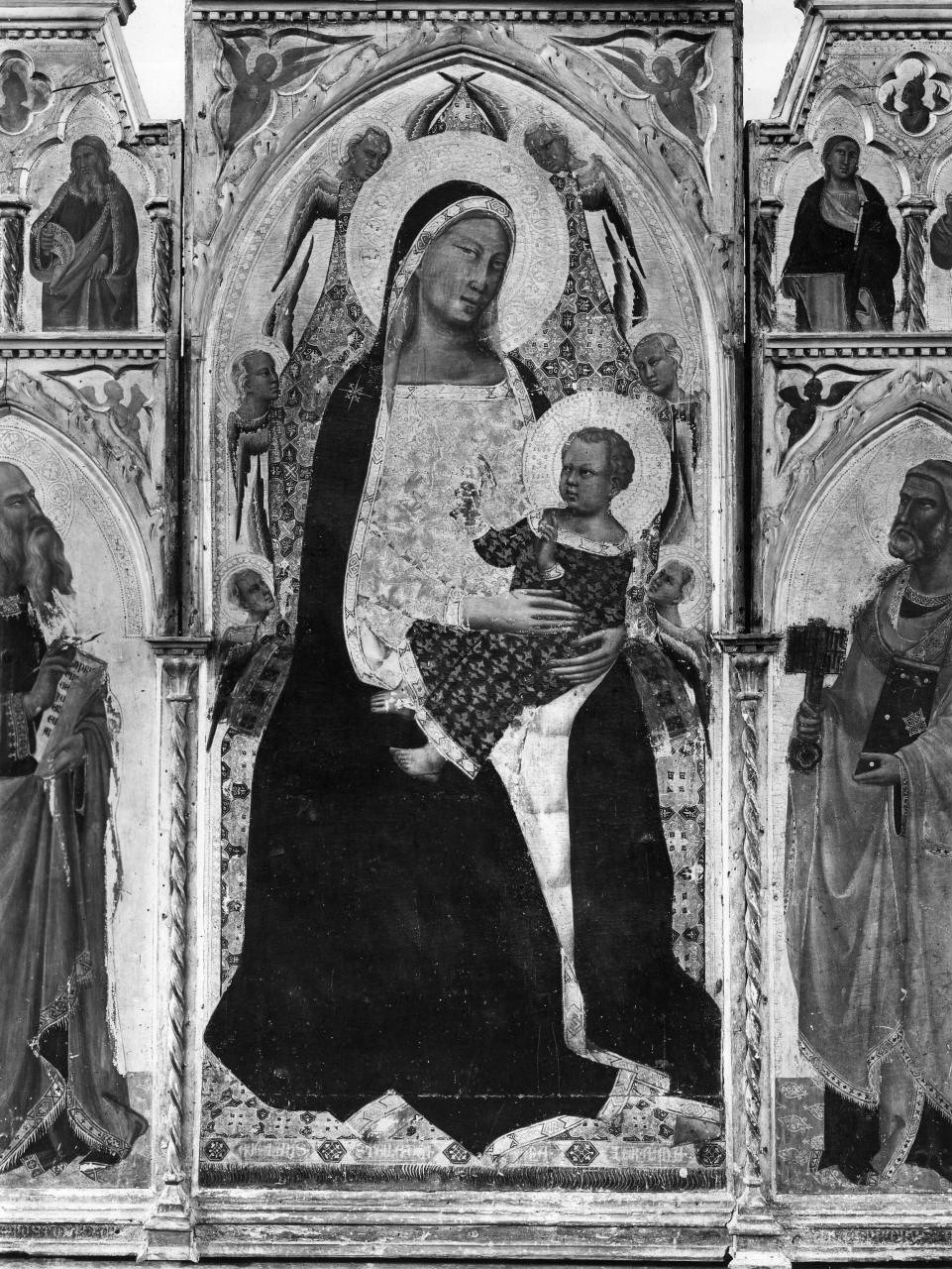Madonna con Bambino (scomparto di polittico) di Gaddi Taddeo (sec. XIV)