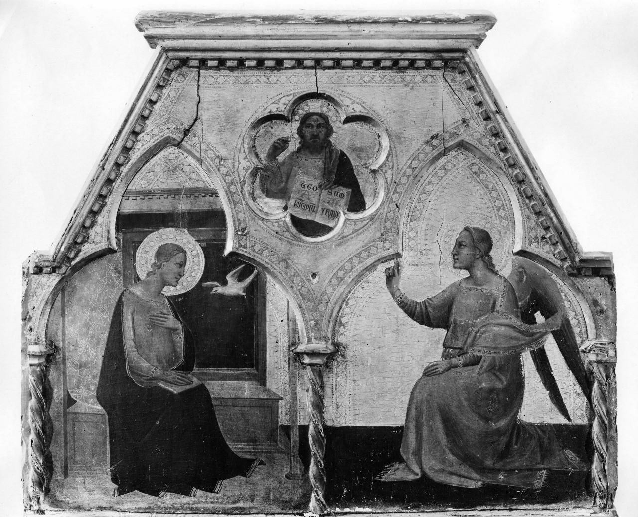 Annunciazione e Dio Padre (cimasa di polittico) di Gaddi Taddeo (sec. XIV)