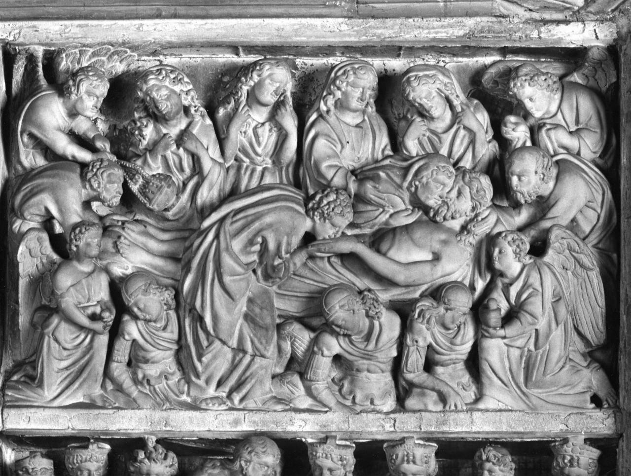compianto sul Cristo morto (formella) di Guglielmo da Pisa (sec. XIII)