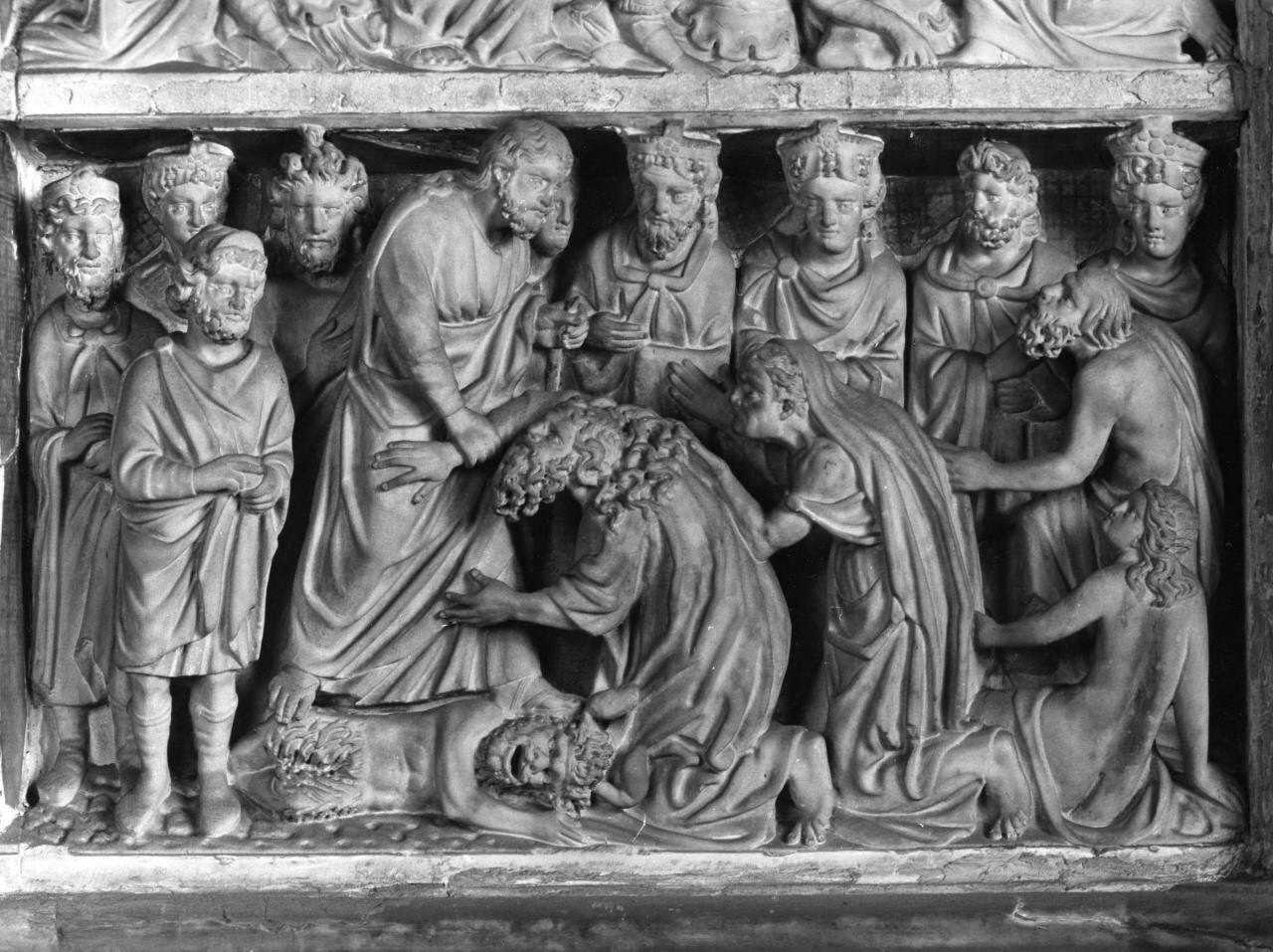 discesa di Cristo al limbo (formella) di Guglielmo da Pisa (sec. XIII)