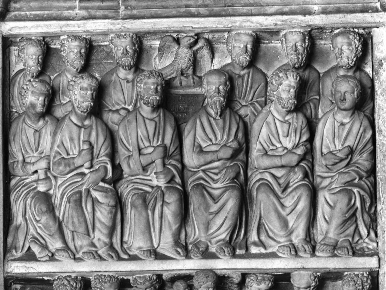 Pentecoste (formella) di Guglielmo da Pisa (sec. XIII)