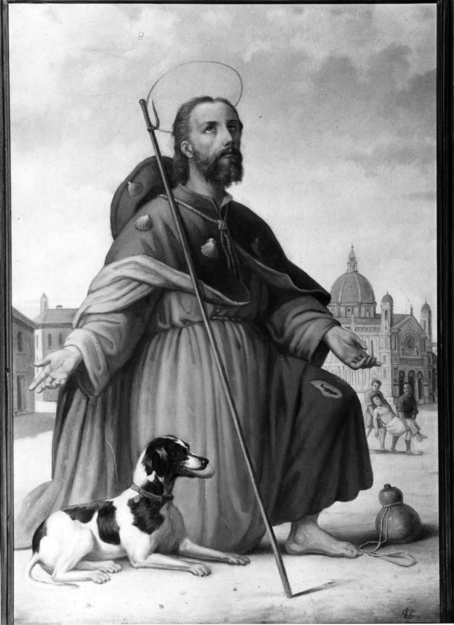 San Rocco (dipinto) di Casanuova Ugo (fine sec. XIX)