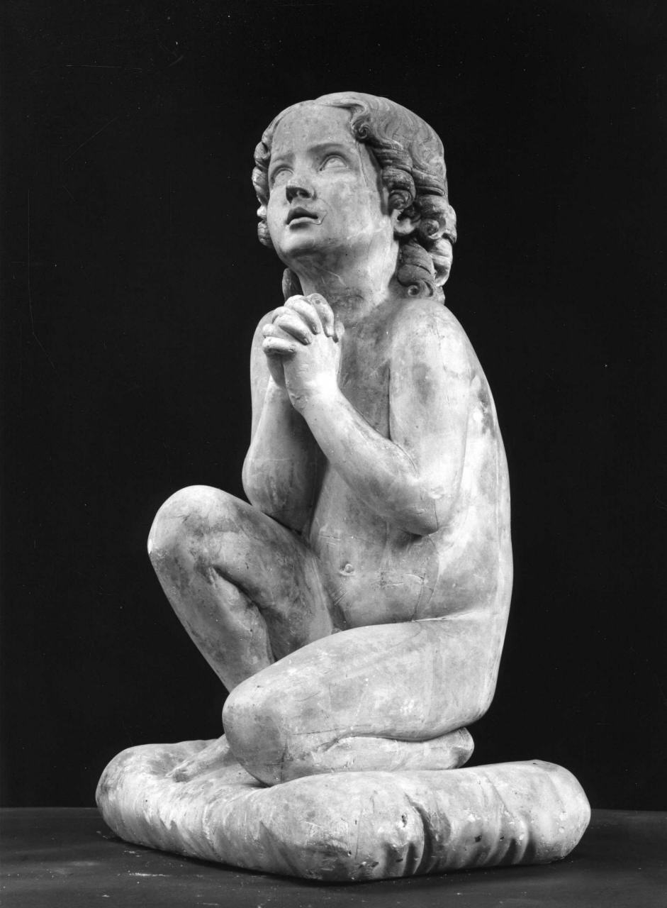 bambino in preghiera (scultura) di Lelli Oronzio (sec. XIX)
