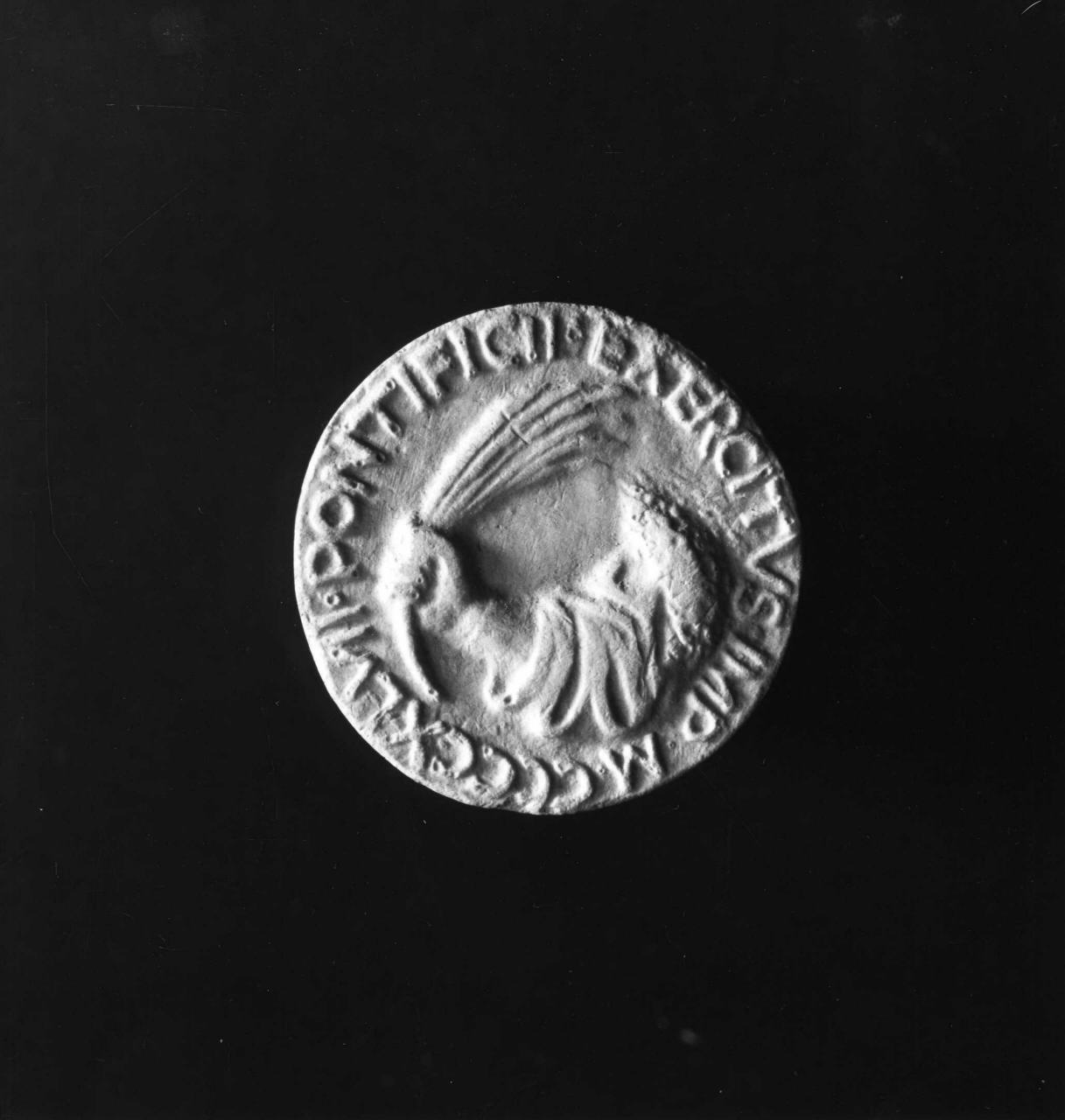 allegoria della Forza e dell'Abbondanza (calco di medaglia) di Lelli Oronzio (bottega) (sec. XIX)