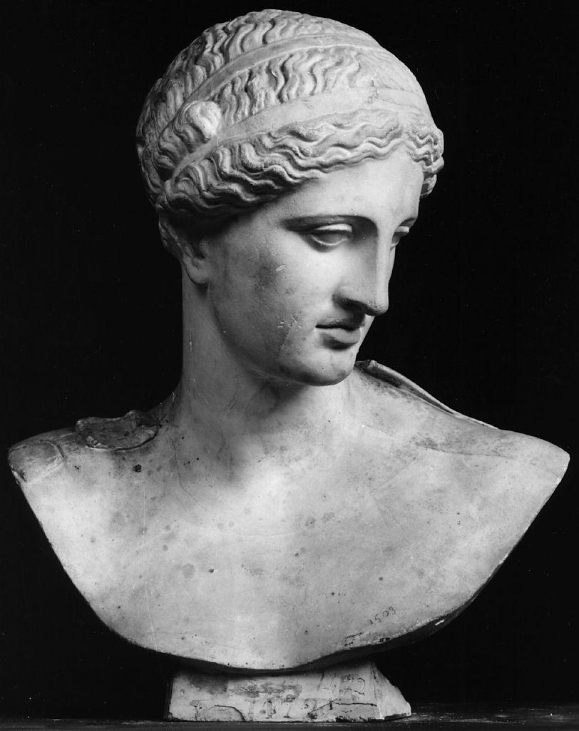 Afrodite di Arles, testa di donna (scultura) di Lelli Luigi (bottega) (sec. XX)