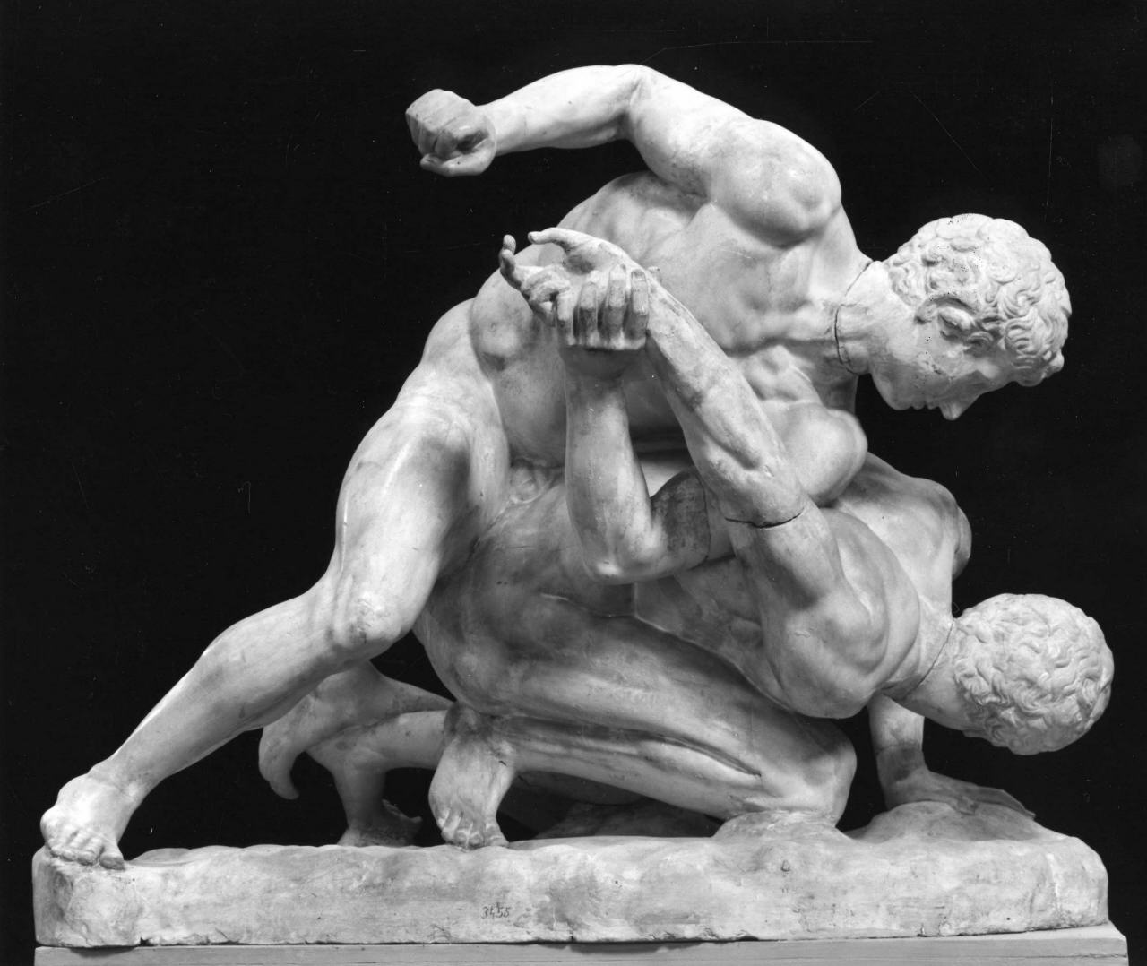 lottatori (gruppo scultoreo) di Lelli Luigi (bottega) (secc. XIX/ XX)