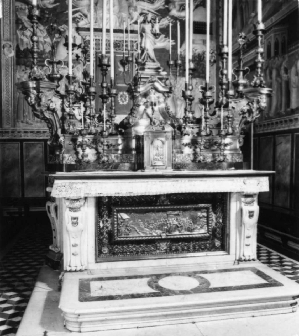 altare di Soldani Benzi Massimiliano, Mangani Giovacchino, Stefani Giovan Battista - bottega fiorentina (sec. XVIII)