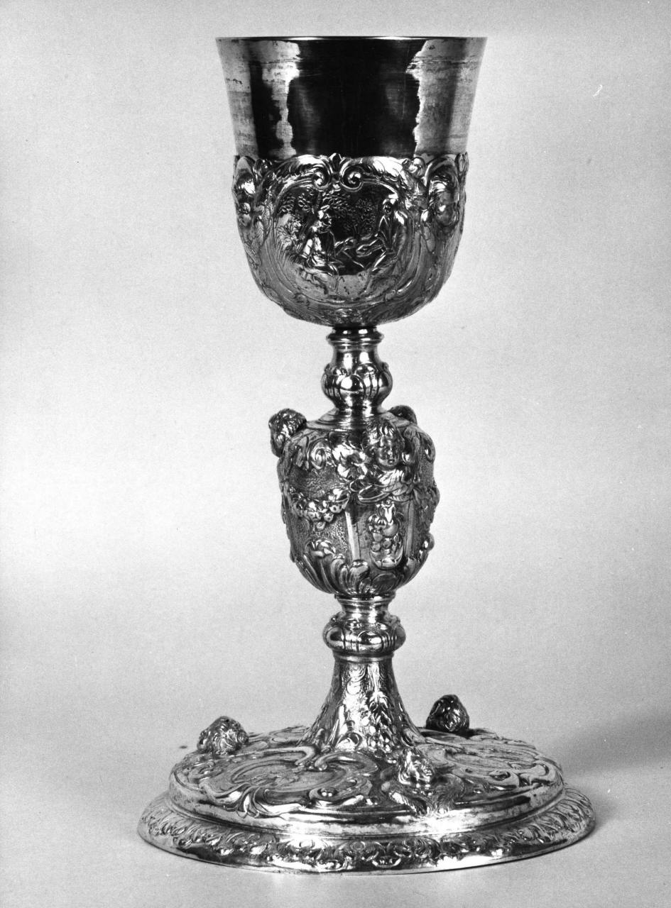 Madonna, Santi ed episodi del Nuovo Testamento (calice) - bottega toscana (prima metà sec. XVIII)