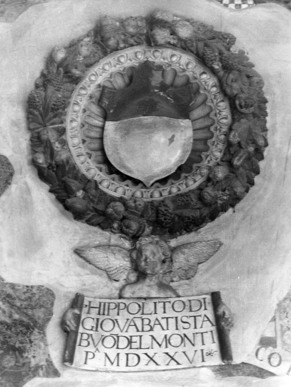 stemma gentilizio della famiglia Buondelmonti (rilievo) - manifattura toscana (sec. XVI)