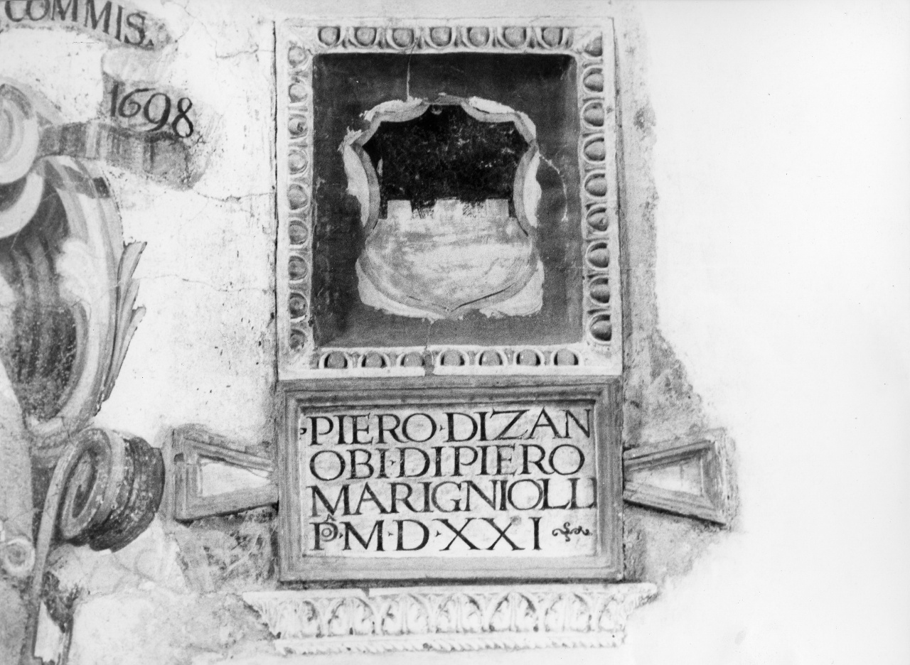 stemma gentilizio della famiglia Marignolli (rilievo) - manifattura toscana (sec. XVI)
