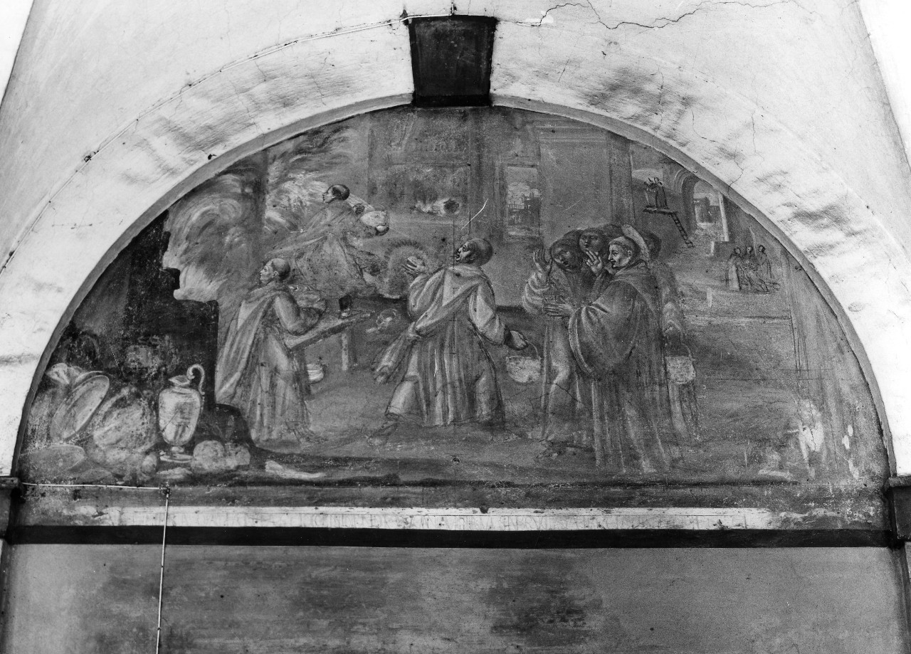 San Benedetto calpesta l'immagine di Apollo (dipinto) - ambito toscano (prima metà sec. XVIII)