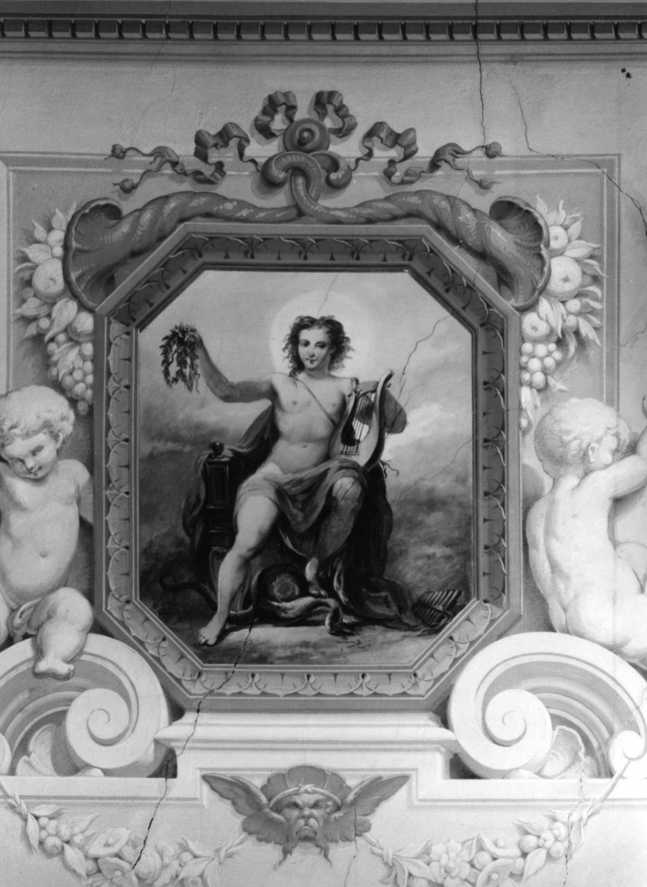 Apollo (decorazione pittorica) di Folchi Ferdinando, Catani Ippolito (sec. XIX)