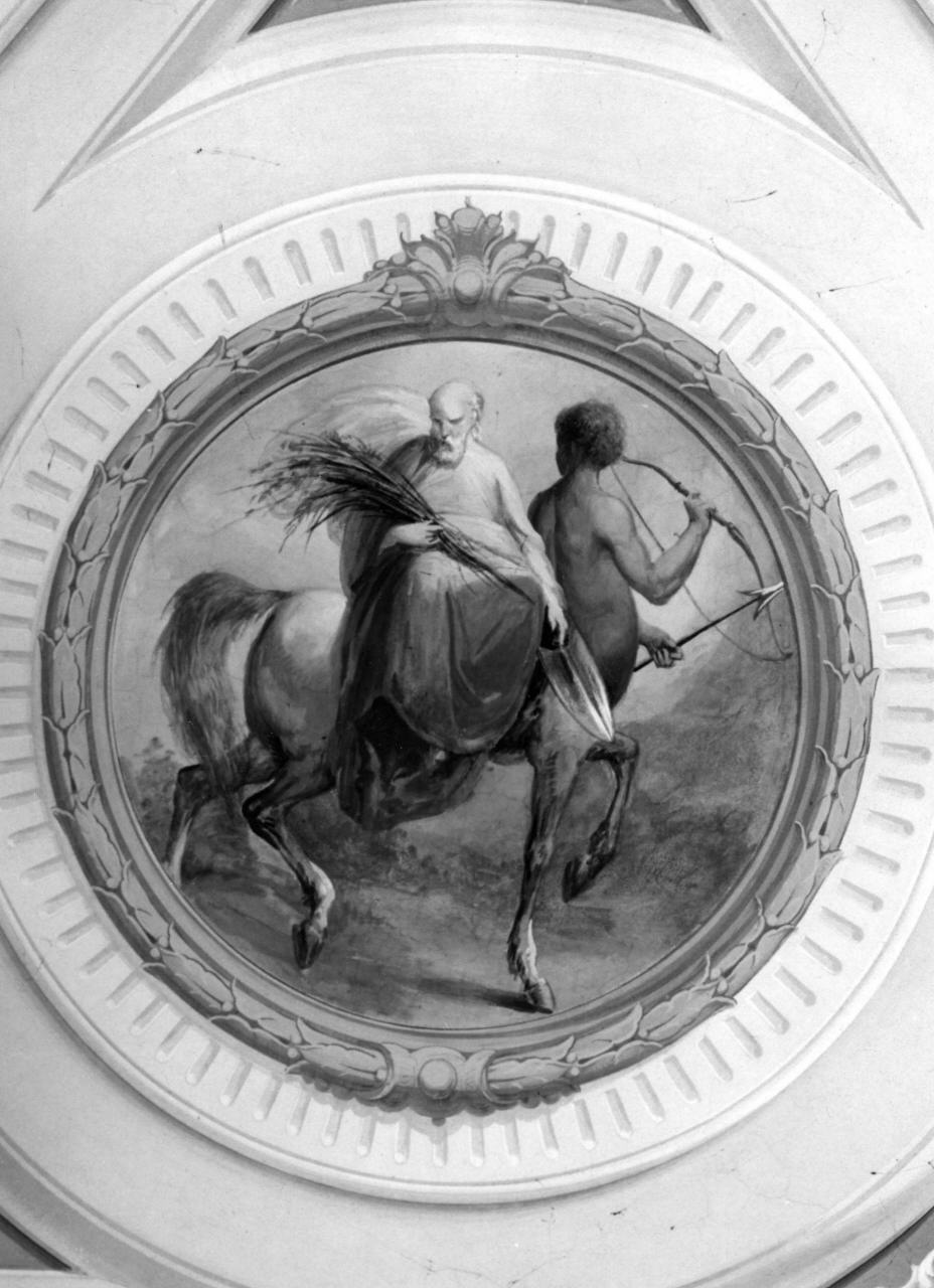 sagittario (soffitto dipinto) di Folchi Ferdinando, Catani Ippolito (sec. XIX)