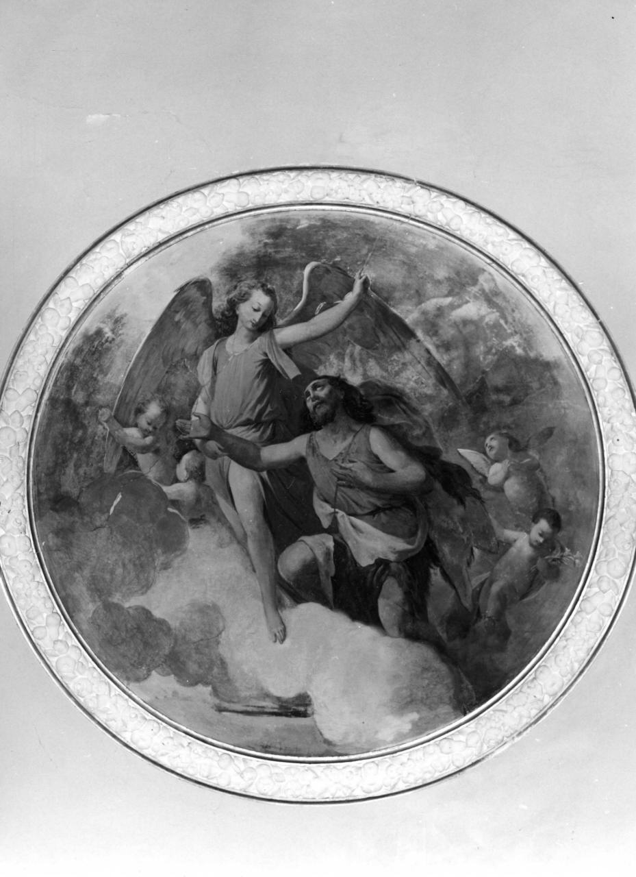 gloria di San Guido della Gherardesca eremita (soffitto dipinto) di Bandinelli Olimpio (sec. XIX)
