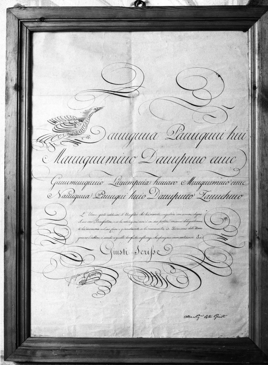 manoscritto di Giusti Giuseppe (sec. XIX)