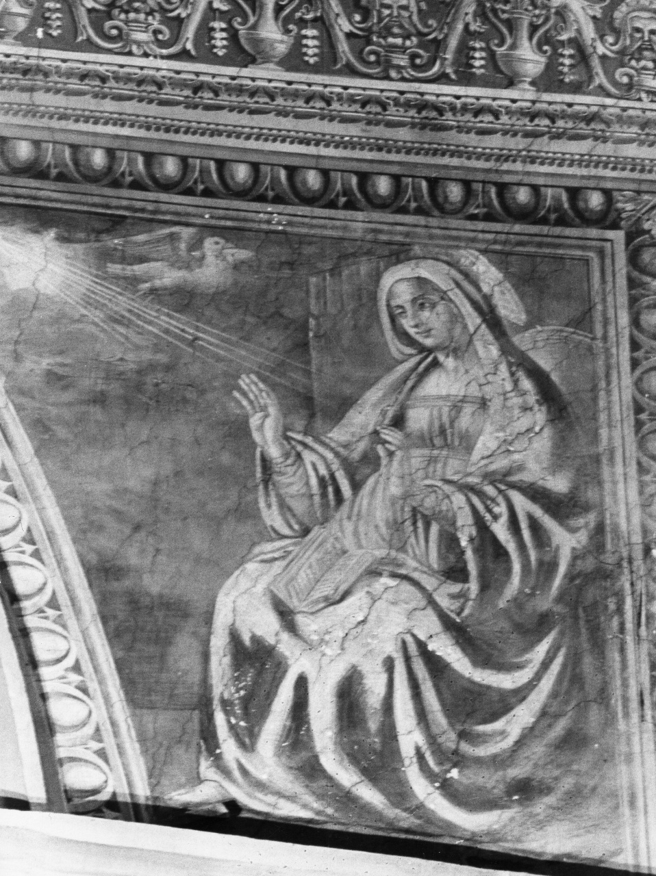 Madonna annunciata (dipinto) di Gerini Gerino detto Gerino da Pistoia (sec. XVI)