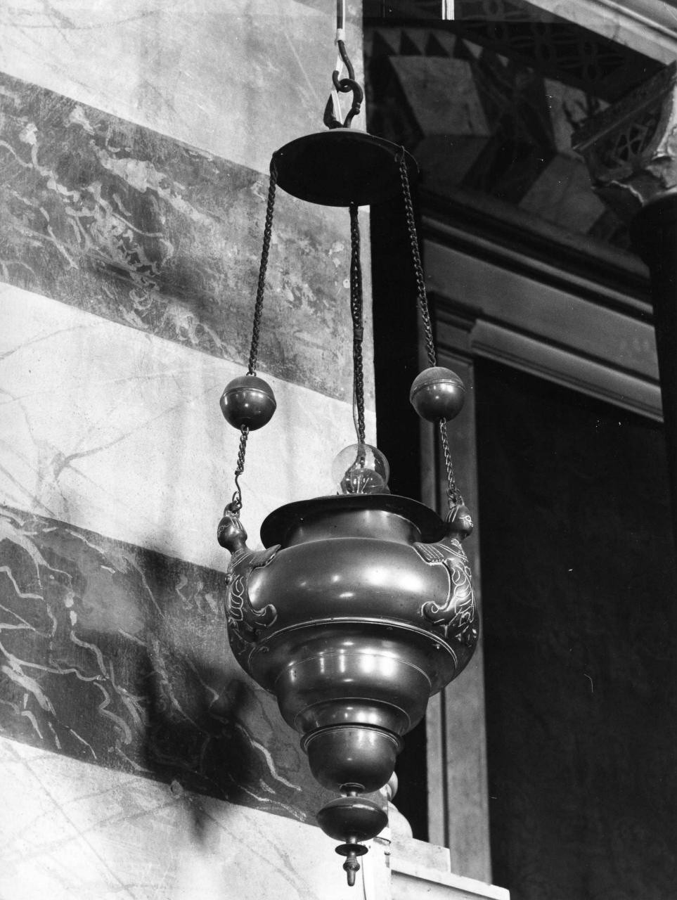 lampada pensile - bottega toscana (sec. XVII)