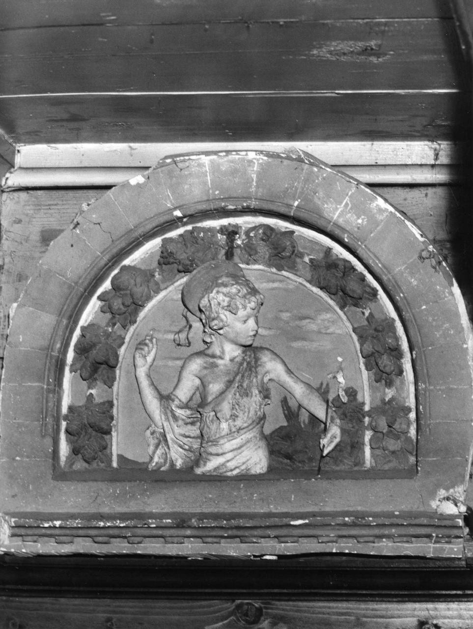 San Giovanni Battista (rilievo) di Arcangioli Pietro (secc. XIX/ XX)