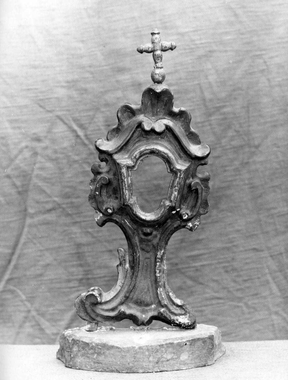 reliquiario - a ostensorio - produzione toscana (metà sec. XIX)