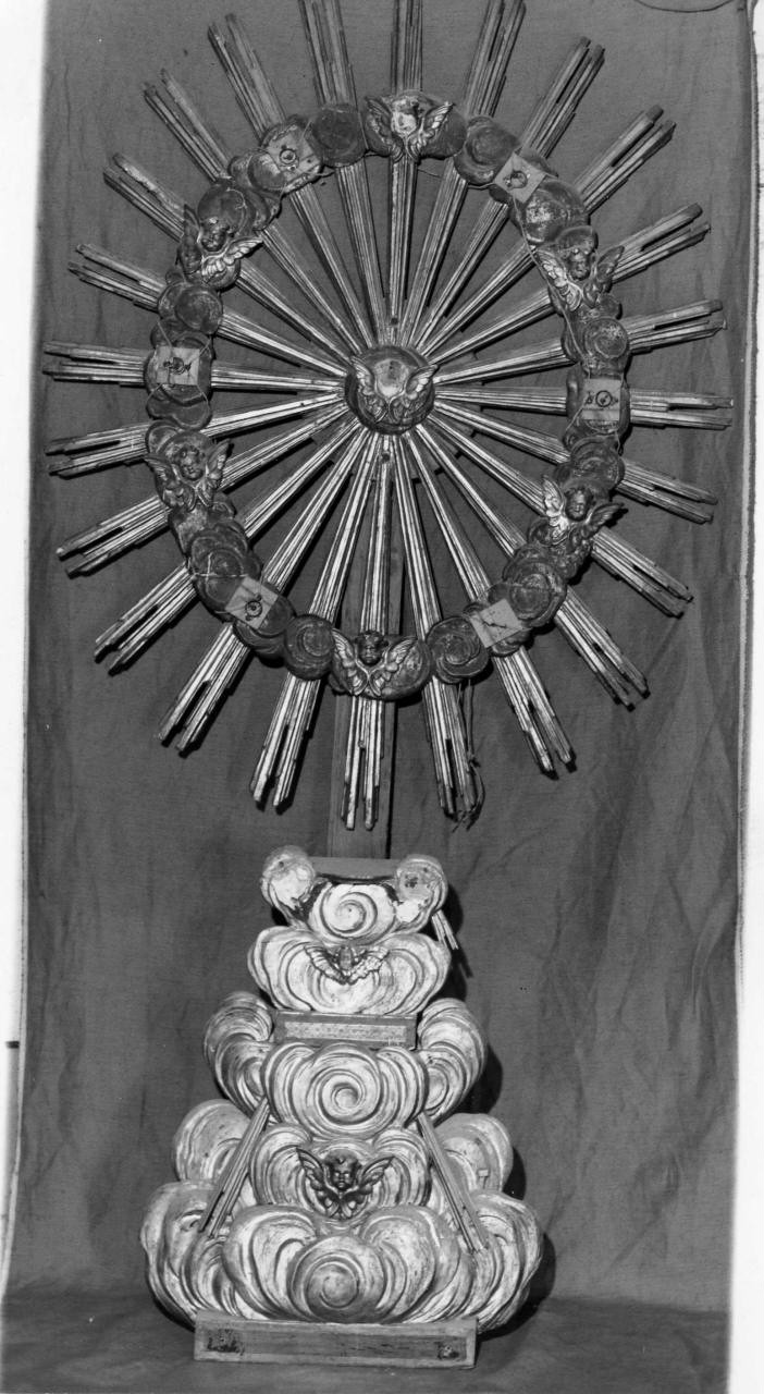 tronetto per esposizione eucaristica - bottega toscana (sec. XIX)